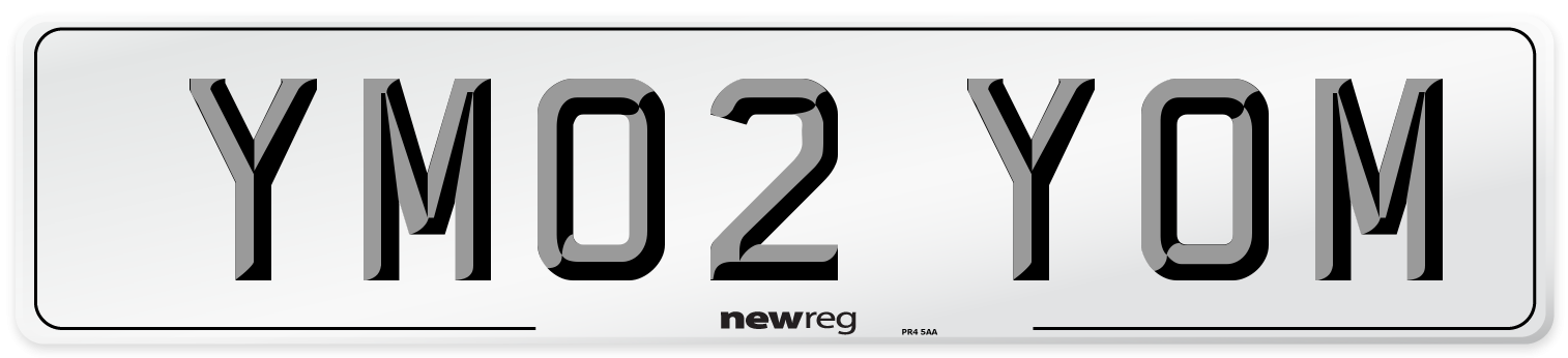 YM02 YOM Number Plate from New Reg